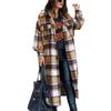 Canbebig Clearance Women's Bomber Jacket Casual Coat Zip Up Outerwear Windbreaker with Pockets A-Khaki view 2