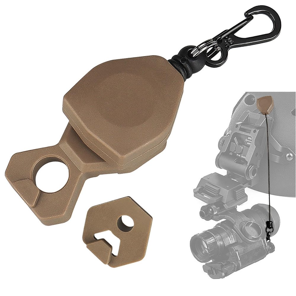 NVG Lanyard for 3-Hole Bracket mounting attaches securely to a Variety of NVG Combat Helmet mounts - Prevents NVGs from Being Lost & Dropped
