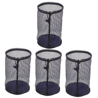 BESPORTBLE 4pcs Mesh Drawstring Golf Storage Bag Breathable High-capacity Organizer for Golf Tennis Baseball and More Net Pouch Holds up to