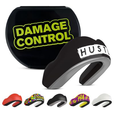 DAMAGE CONTROL Extreme Impact Mouth Guard  Sports Mouthguard for Boxing, MMA, BJJ, Hockey, Rugby, Lacrosse, & More  Mouthpiece for Teeth & Jaw Protection, for Youth & Adults (Hustle EI)