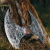 Forest Hunting 40 Two Handed Large Berserker Axe, Larges Norse Axes,Scandinavian Style Viking Dane Axes Double Headed ax, Ashwood Handle Functional Viking ax (Larg Double Headed Axe) view 4