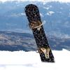 Snowboard Wrap #376 - Teal, Purple Cracked Paint Snowboard Graphic Wrap - Laporte Graphics - Includes Application Squeegee - 14 inch x 65 inch fits Most Snowboards view 3