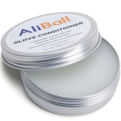 AliBall Baseball Glove Conditioner Cream, 3.52 Oz, Soften and Preserve Leather, Renewed Old Stiff Glove, Used for Baseball Gloves, Softball Gloves, Mitt Cleaner (3.52, Ounces)