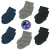 Babysoy Newborn Baby Boy Gripper Socks for Crawling- Walking Toddler Ankle Non-Slip Socks with Grips- Pack of 6s  (12-24 Months, Cool) view 4