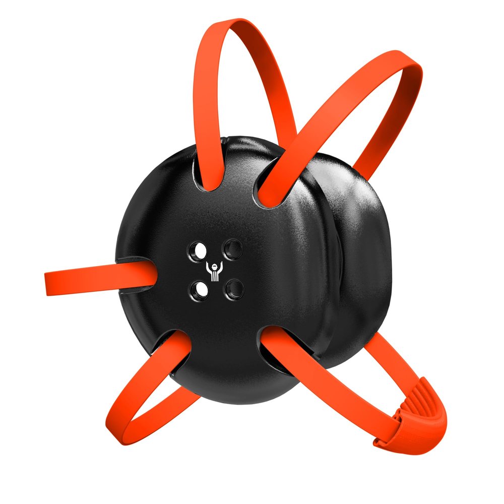 Great Call Athletics | Wrestling Classic Headgear | Earguard Adult Grappling Head Gear | Adjustable Ear Guards Orange Straps (Black w/ Orange Straps)