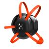 Great Call Athletics | Wrestling Classic Headgear | Earguard Adult Grappling Head Gear | Adjustable Ear Guards Orange Straps (Black w/ Orange Straps) view 1