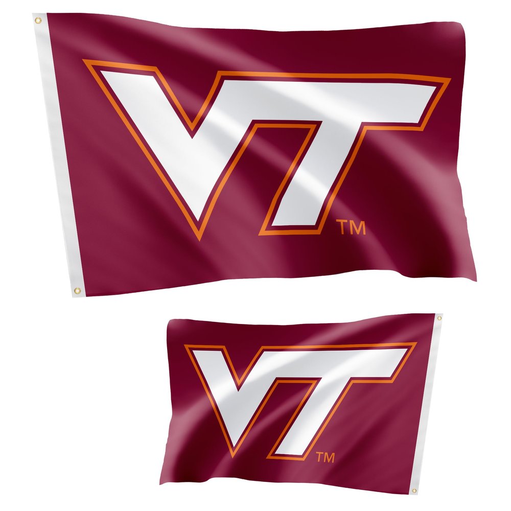 Desert Cactus Virginia Tech Flag Double Sided Hokies VT Banners 100% Polyester Indoor Outdoor 3x5 feet Flags (Double Sided - Flag 1)