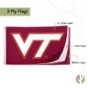 Desert Cactus Virginia Tech Flag Double Sided Hokies VT Banners 100% Polyester Indoor Outdoor 3x5 feet Flags (Double Sided - Flag 1) view 4