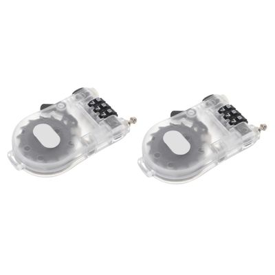 BESPORTBLE 2pcs Snowboard Lock Heavy-Duty Security Cable Compact -Theft Lock for Motorcycles and Sports Equipment Lightweight and Design Transparent