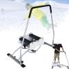 Ski Simulator, Indoor Ski Exercise Machine with Armrest, Strength and Balance Training Tool, Simulate Real Ski Slopes, Abdomen and Leg Training Machine, for Home, Gym, School, Ski Hobby Center view 1