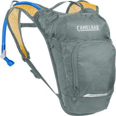 CamelBak Mini M.U.L.E. Kids Hydration Backpack for Hiking and Biking - 50oz, Stormy Sea/Mango