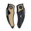 Cavol Knife Karasu Pocket Folding Knife,2.12" M390 Steel Blade PVD Processing, Titanium Handle Front Flipper Knife,Small EDC Knife with Pocket Clip (Black Gold) view 4