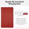 Big Agnes Rapide SL - Insulated Sleeping Pad, Ultralight, All Season Compact Backpacking and Hiking, Pumphouse Sack Included, Orange, 40X72 Double Wide view 3