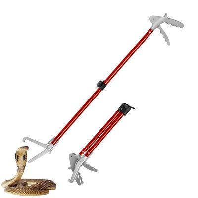 RUIFAR Snake Grabber Tool, Foldable Aluminum Alloy Snake Tongs Snake Traps, Heavy Duty Snake Catcher for All Kinds of Serpent, Reptiles(39.4inch)