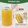 4 Rolls Wrestling Mat Tape Clear Gym Floor Tape for Wrestling Heavy Duty Carpet Mat Seam Tape PVC Mat Tape Wrestling Rug Tape (3.9IN x65.6FT) view 3