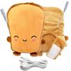 USB Hand Warmers Cute USB Heating Gloves Hand Warmers GlovesHalf Wearable Toast Laptop Fingerless 5V USB Powered Heated Gloves Gift Winter Fashion Gloves for Women and Children view 1