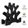 Portzon Weights Dumbbells Set with Various Color and Weights and Compatible, 1-15 LB, Anti-Slip, Anti-roll, Hex Shape view 4