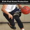 SUJAYU Basketball Knee Pads, 2 Pack Honeycomb Anti Collision Leg Compression Sleeves, Sports Sleeves for Wrestling Football Volleyball Soccer Skating (Large, Black) view 2