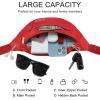 Large Stylish Belt Bag for Women Red fanny Pack Crossbody Sling Bags Waist Packs with Adjustable Strap Gifts for Women view 3