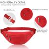 Large Stylish Belt Bag for Women Red fanny Pack Crossbody Sling Bags Waist Packs with Adjustable Strap Gifts for Women view 4
