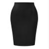 Allegra K Wear to Work Pencil Skirts for Women's Business Knee Length High Waist Bodycon Suit Skirt X-Small Black view 1