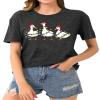 Christmas Shirts for Women Christmas Ducks T-Shirt Funny Animals Christmas Tops Casual Farm Lover Gift view 3