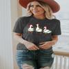 Christmas Shirts for Women Christmas Ducks T-Shirt Funny Animals Christmas Tops Casual Farm Lover Gift view 4