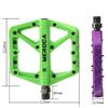 MTB Pedals Mountain Bike Pedals 3 Bearing Non-Slip Lightweight Nylon Fiber Bicycle Platform Pedals for BMX MTB 9/16" (Blue) view 2