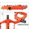 MTB Pedals Mountain Bike Pedals 3 Bearing Non-Slip Lightweight Nylon Fiber Bicycle Platform Pedals for BMX MTB 9/16" (Blue) view 3