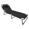 DreamRcoach Portable Folding Camping Cot, Lightweight Folding Camping Cot Bed for Backpacking Hiking Camping Travel Outdoor Indoor, 4-Position Adjustable 75.226.811.8inch Supports 265lbs, Black view 1