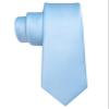RBOCOTT Baby Blue Skinny Tie Mens Silk Necktie for Business and Wedding(36) view 3