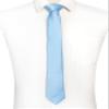 RBOCOTT Baby Blue Skinny Tie Mens Silk Necktie for Business and Wedding(36) view 4