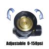 Aopkeo CO2 Low Pressure Regulator Adjustable Output 0-150psi Max Input 2000psi for Paintball Airsoft PCP Diving G1/2 Tanks (Only Regulator) view 4