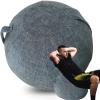 WTZHHK Exercise Ball Chairs Cover Applicable to Pilates Ball Yoga Ball Chair Birthing Ball Pregnancy Stylish, Durable, and ComfortableNo Balls Included(Navy Blue,55CM) view 1