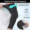 SUJAYU Padded Arm Sleeve Volleyball Arm Sleeves, 2 Pack Honeycomb Elbow Pads Elbow Braces, Football Baseball Basketball Sleeves (White, L) view 3
