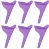 6 PCS Portable Reusable Women's Outdoor Standing Pee Silicone Funnel, for Outdoor, Activities Camping Trips, Hiking Gear, Traffic Jams and Queues view 1