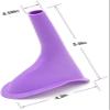 6 PCS Portable Reusable Women's Outdoor Standing Pee Silicone Funnel, for Outdoor, Activities Camping Trips, Hiking Gear, Traffic Jams and Queues view 2