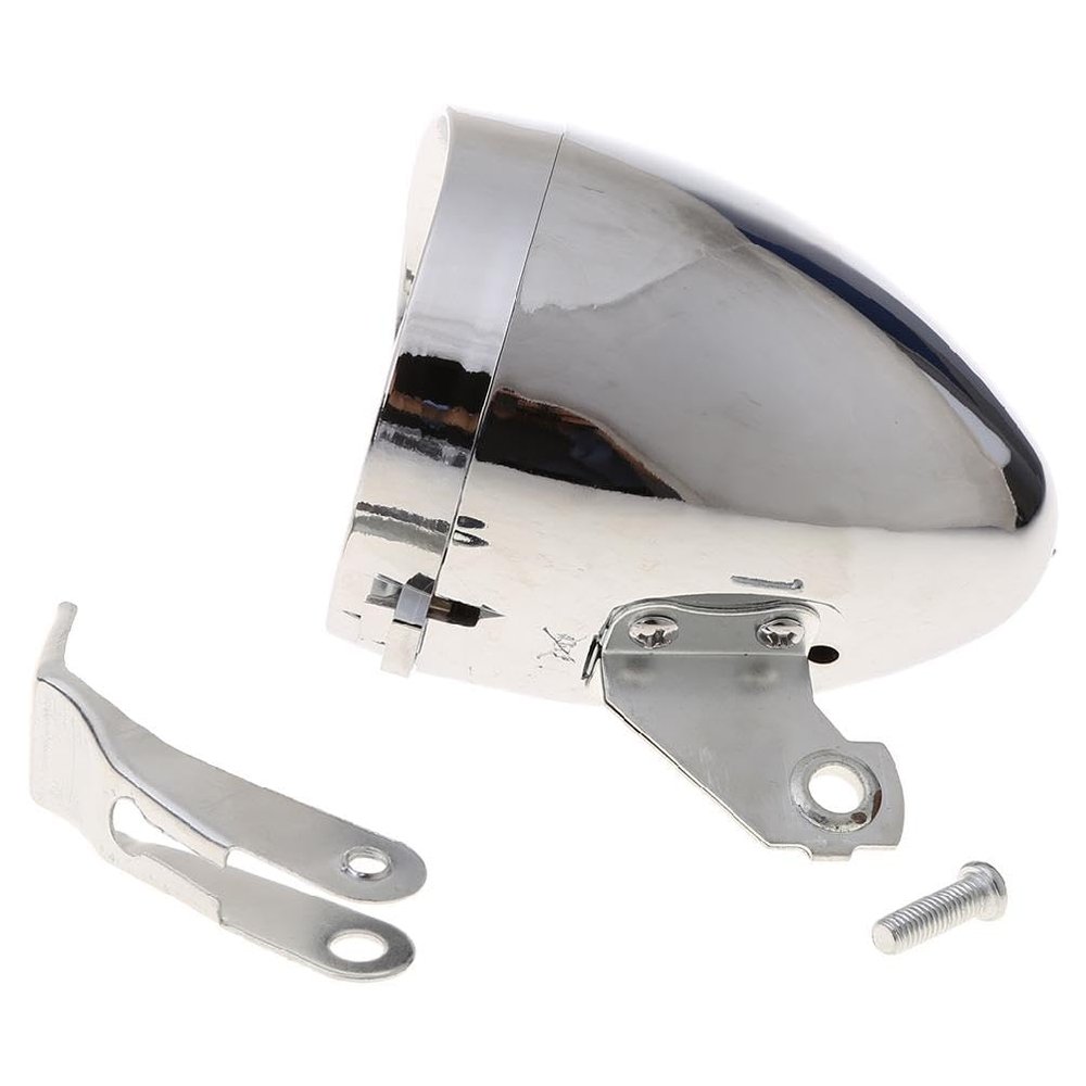 beertoy Classic Retro Streamlined Bicycle for Head Light LED Metal B Night Riding Accessories