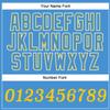Custom Personalized Powder Blue Gold-White Authentic Active Baseball Jersey for Men and Women, Team Name Number Button Down Women'S Baseball Jersey view 2