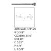 DBMIMPORTERS Marine 1/4" Thread Fork & Swage Stud Turnbuckle 3/16" Cable Stainless Steel T316 view 2