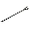 DBMIMPORTERS Marine 3/8" Thread Fork Swage Stud Turnbuckle 1/4" Cable Stainless Steel 4 Pcs view 3