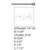 DBMIMPORTERS Marine 1/4" Thread Fork & Hand Swage Stud Turnbuckle 3/16" Cable Stainless Steel view 2