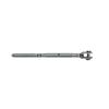DBMIMPORTERS Marine 1/4" Thread Fork & Hand Swage Stud Turnbuckle 3/16" Cable Stainless Steel view 4