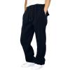 Cargo Sweatpants for Men 2025 Trendy Stretch Elastic Waist Jogger Pants Warm Fleece Pants Cozy Baggy Sports Trousers B- Navy view 1