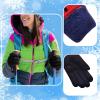 Kids Water Proof Winter Gloves Warm Snow Gloves Boys Girls Ski Gloves Toddler Mittens Windproof Gloves (E, One Size) view 2