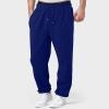 Cargo Sweatpants for Men 2025 Trendy Stretch Elastic Waist Jogger Pants Warm Fleece Pants Cozy Baggy Sports Trousers A- Blue view 3