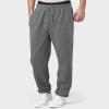 Cargo Sweatpants for Men 2025 Trendy Stretch Elastic Waist Jogger Pants Warm Fleece Pants Cozy Baggy Sports Trousers A- Grey view 3
