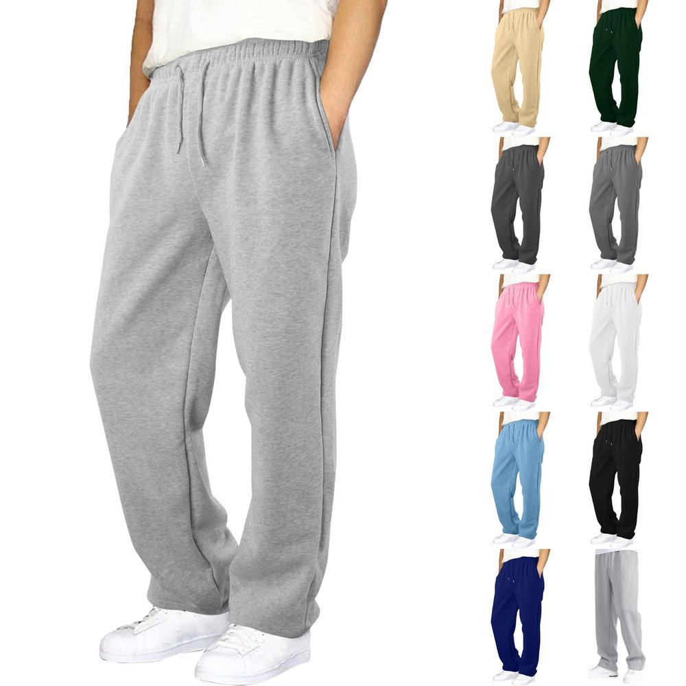 Cargo Sweatpants for Men 2025 Trendy Stretch Elastic Waist Jogger Pants Warm Fleece Pants Cozy Baggy Sports Trousers