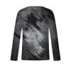 2023 Men Mens Long Sleeve Shirts Casual Gradient Color Loose Pullover Graphic Tee Shirts Fall Fashion Athletic Sweatshirts Long Sleeve Golf Shirts for Men Gray 3X view 3