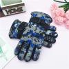 Kids Water Proof Winter Gloves Snow Ski Gloves Boys Girls Toddler Outdoor Sports Gloves for Cold Weather (Blue, One Size) view 3